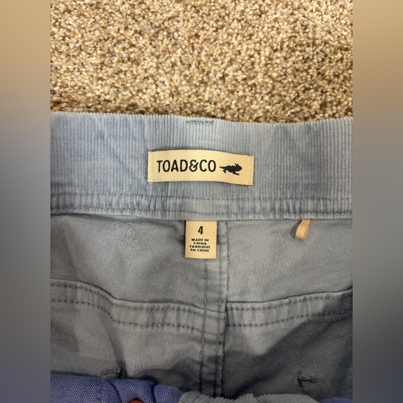 Toad & Co Pants Womens Size 4 Karuna Corduroy Light Blue Casual High Rise Cotton - Picture 9 of 11